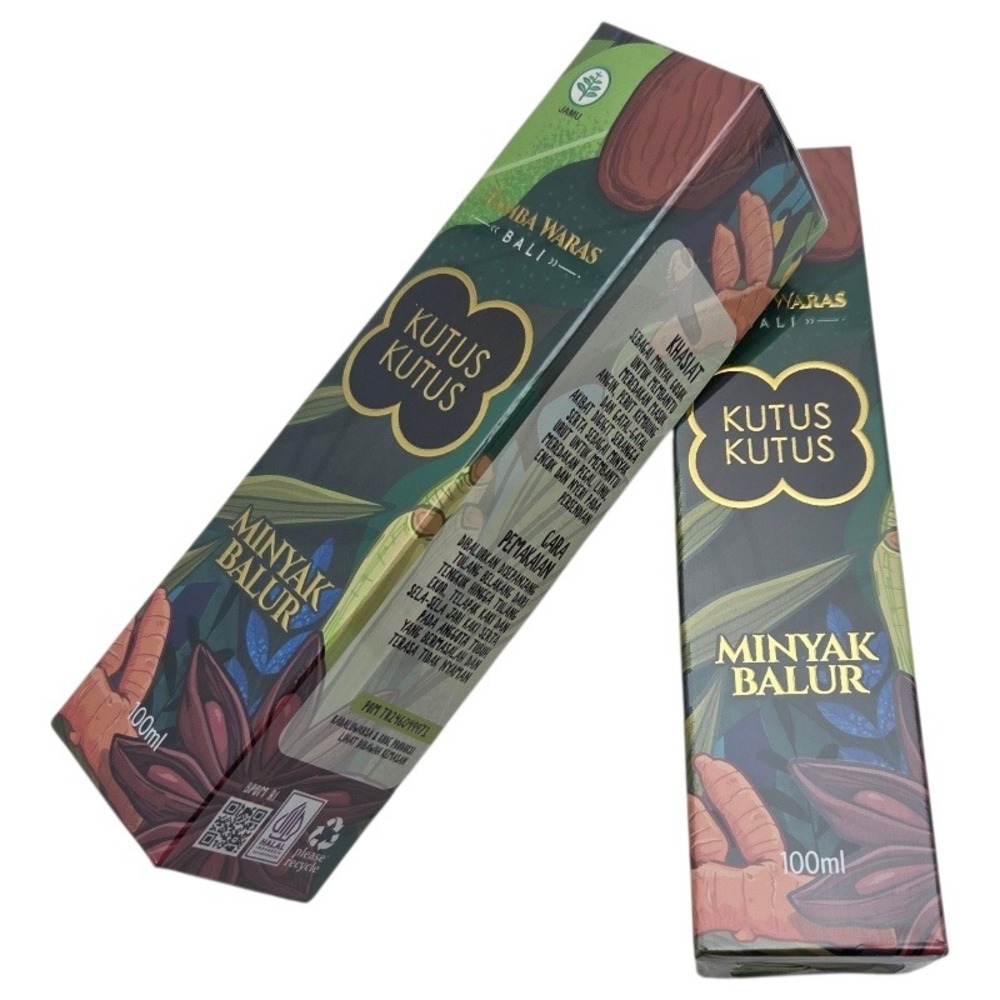 Kutus Kutus Minyak Balur Bali Herbal Healing Oil 100ml Tamba Waras Exp 2028